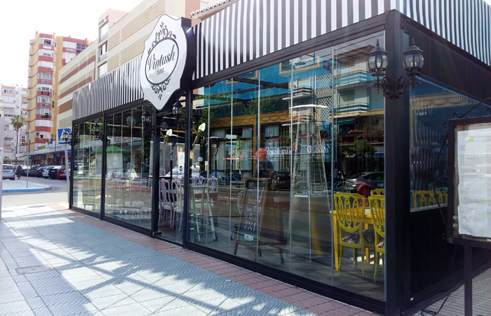 Cortinas de cristal para restaurantes